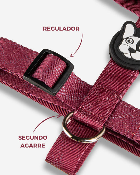 Pretal Doble Agarre VULKAN Borgoña